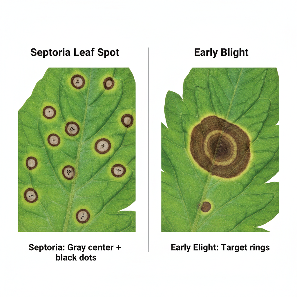 Septoria vs Early Blight Comparison