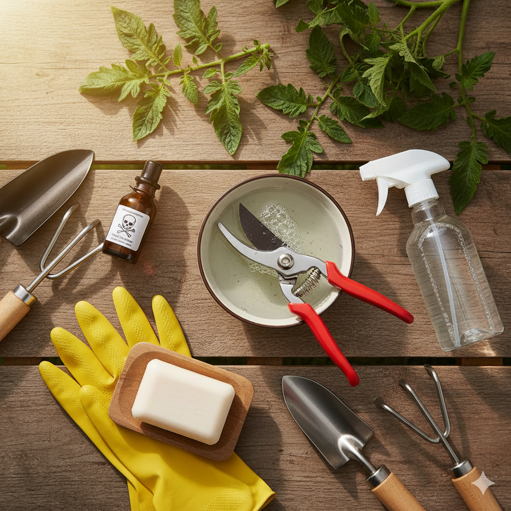 garden sanitation tools and supplies