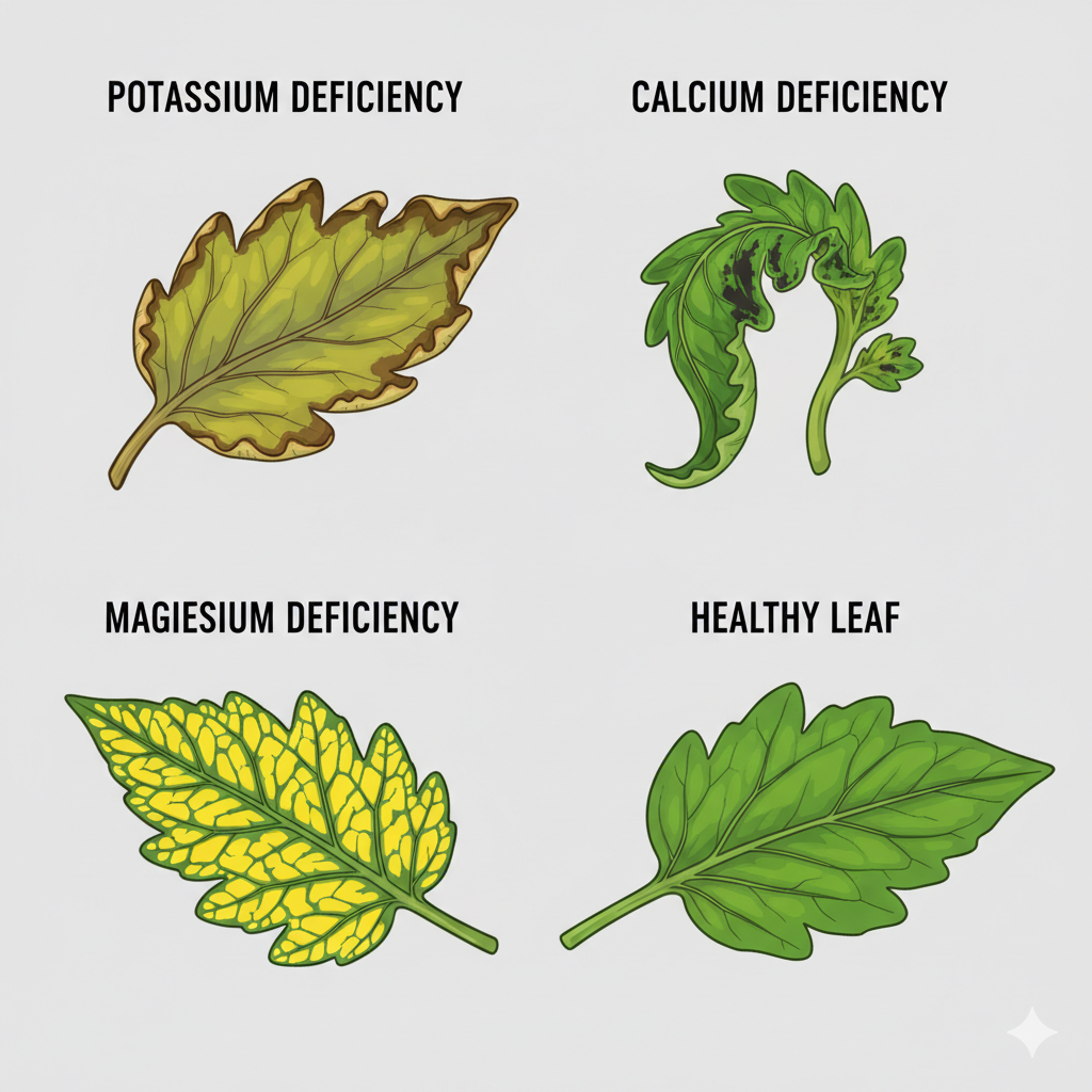 Tomato Nutrient Deficiency Symptoms