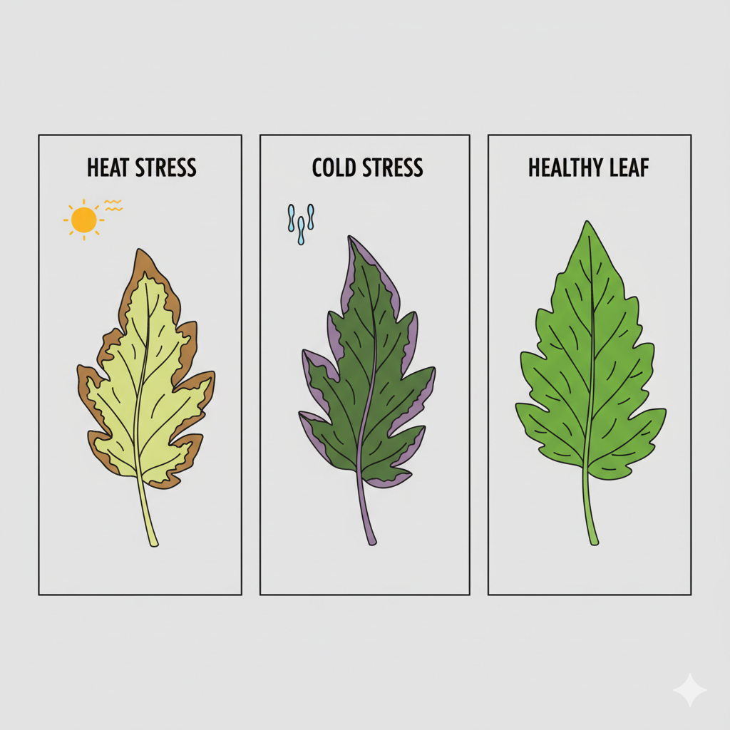 Temperature damage comparison