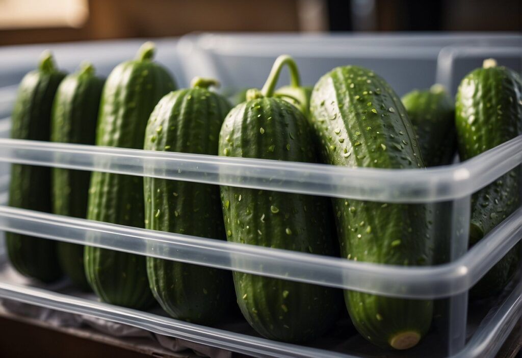 Efficient Counter Storage for Cucumbers cucumber storage Counter Storage