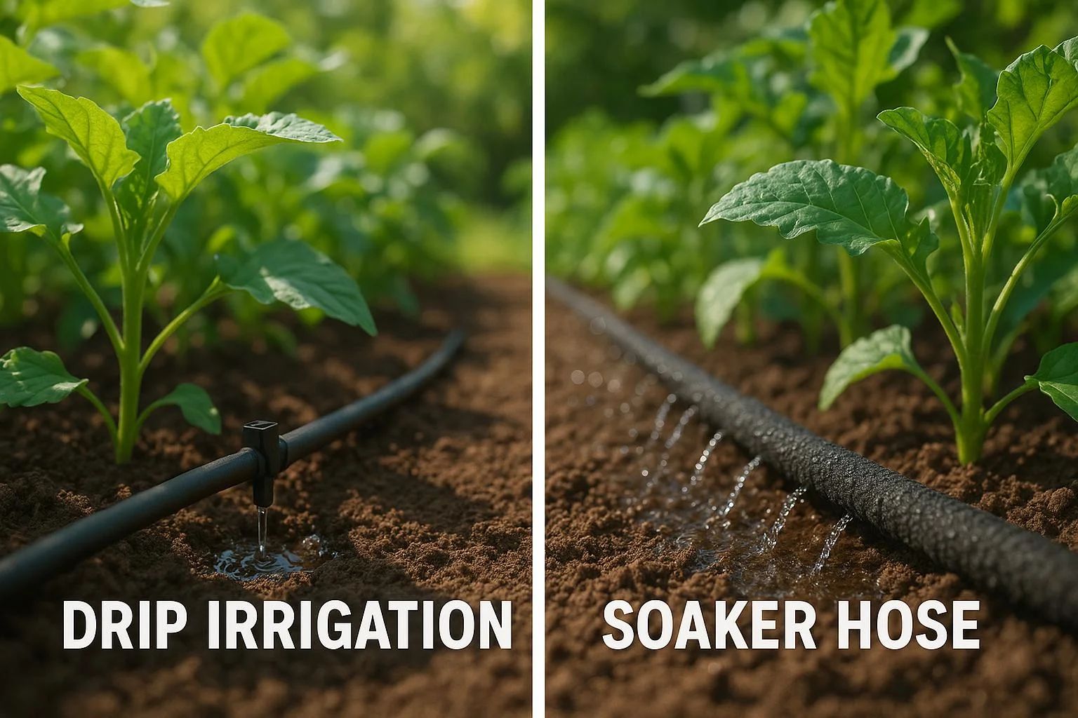 Drip Irrigation or Soaker Hoses